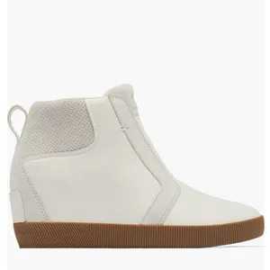 Sorel Out N About Wedge Leather Bootie, Ankle Boots White/Sea Salt, Size 8.5 NWT thumbnail 3