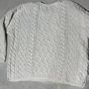 Vintage Abercrombie & Fitch Cable Knit Sweater Hand Made Grandpacore SZ S Thick thumbnail 11