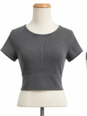 Garage Ribbed Crop Top – Size Small thumbnail 1