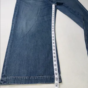 Lucky Brand Blue Wide Leg Crop Jeans thumbnail 4