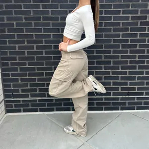 Garage cargo pants beige khaki thumbnail 2