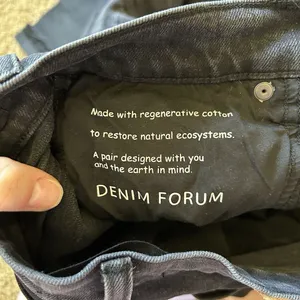 Denim Forum The Arlo High Rise Straight Leg Black Button Fly‎ Jeans Size 27 thumbnail 12