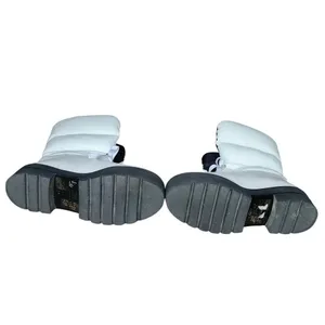 Stuart Weitzman‎ White Leather Platform Lug Sole Gorpcore Boot, 6.5 thumbnail 6