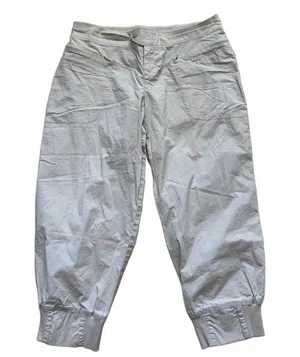 Y2K Nike Wide Leg Capri Crop Track Sweatpants Low Waist Rise Women's Size Small thumbnail 1
