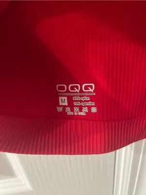 OQQ Red Ribbed Zip-Front Short Sleeve Bodycon Dress thumbnail 5