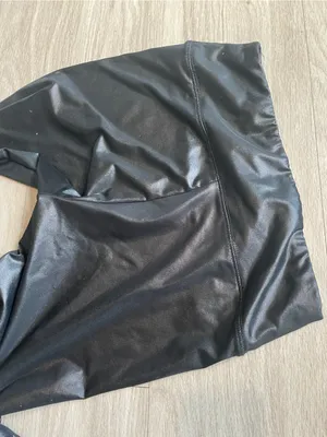 wild fable Black Faux Leather Leggings thumbnail 3