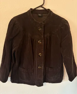 Tribal Women’s Brown Corduroy Button Up Jacket thumbnail 1