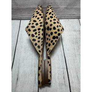 Madewell Remi Mule Leopard Print Flats Womens Size 6 Calf Hair Quiet Luxury thumbnail 5
