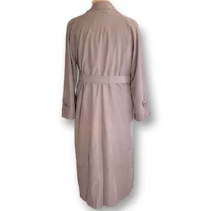 Vintage 90s London Fog Tan Faux Suede Belted Trench‎ Coat Women’s Size 6 Classic thumbnail 5