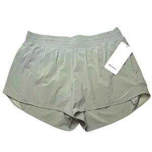 Lululemon Hotty Hot High-Rise Lined Short 4" Fog Green thumbnail 3