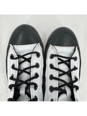 Converse All Star Chuck Taylor Lugged High Top Sneakers White Patent Leather 6 thumbnail 6