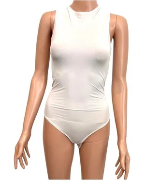 Skims medium high neck snap close layering bodysuit  TS 3473 thumbnail 1