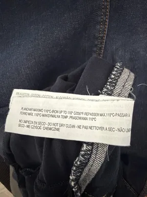 Zara Skirt Maternity Size Large Dark Wash Denim Stretch Panel(A543) thumbnail 14