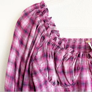 cherry bomb plaid top thumbnail 5