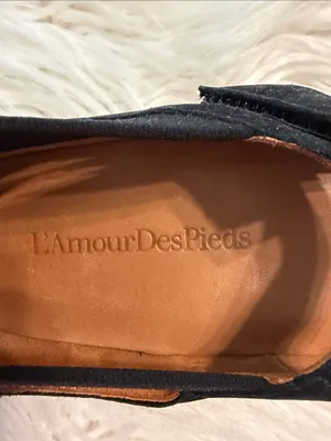 L'Amour Des Pieds Women’s Black Mary Jane Suede Flats size 8M leather upper thumbnail 2