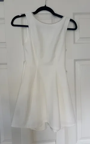 Lucy in the Sky White Dress with bow thumbnail 1