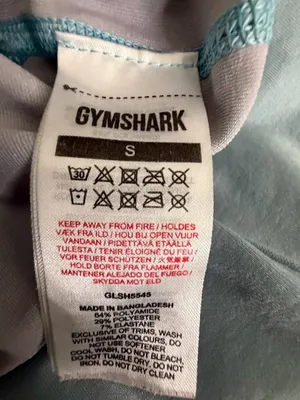 Gymshark Blue Ombre Women’s size S Seamless Biker Shorts Washed Gradient (A554) thumbnail 6