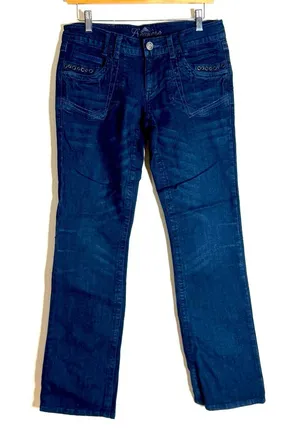 Rue 21 premier denim ladies dark bootcut jeans size 3 Y2K‎ rodeo , western thumbnail 1