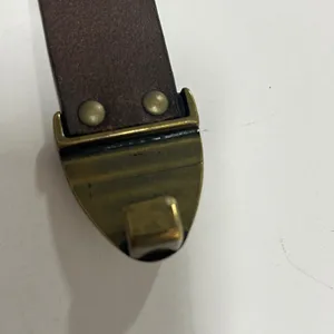 Coldwater Creek Brown Leather Western Belt Brass Hook Buckle Plus Size‎ 1X 2X thumbnail 4
