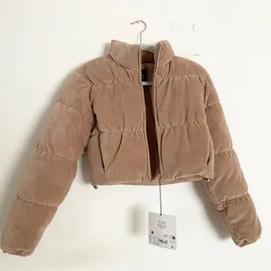Alo Yoga Micro Corduroy Dreamy Puffer Chai Latte XXS thumbnail 8