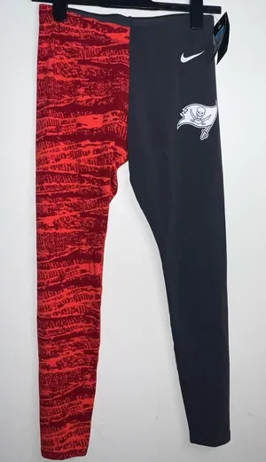 Nike Red and‎ Gray Leggings Tampa Bay Buccaneers thumbnail 1