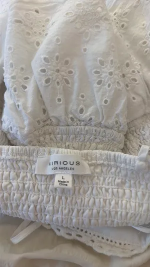 Crop top White Size L thumbnail 3