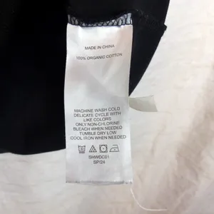 Quince Relaxed T-Shirt Dress Womens S Black Organic Cotton Pocket Casual thumbnail 10