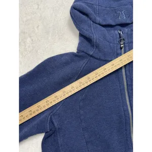 Lululemon Women's Scuba Hoodie Full Zip Dark Blue Yoga pocket stretch Size 8 thumbnail 7