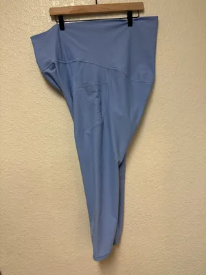 OLD NAVY Active Extra High-Rise Light Blue Powersoft Go-Dry Leggings Size XXL thumbnail 7