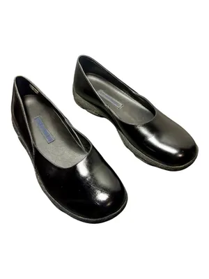 EMPORIO ARMANI Vintage 90s/00s Leather Sporty Ballet Flats thumbnail 2