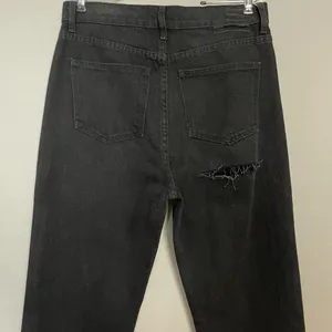 Revice NWT Ex-Boyfriend Jeans Black Distressed High Rise Ripped Size 31 Women‎ thumbnail 12