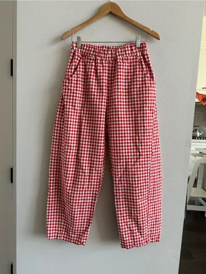 Le Bon Shoppe Arc Pants, Red Gingham Medium thumbnail 2