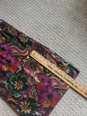 Misa Los Angeles Nakia Floral Sequin Sleeveless Midi Dress size small thumbnail 8