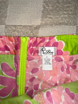 Vintage “Tappin It Back” Lilly Pulitzer A-line mini skort size 8 thumbnail 5