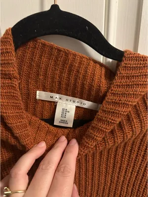 Burnt Orange Max Studio Sweater thumbnail 3