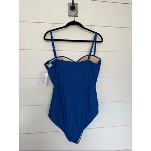 Swimsuits for All Women’s 16 Royal Blue Mesh One Piece Swim New thumbnail 5