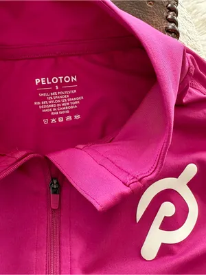 PELOTON Pink 3/4 Zip Long Sleeve Shirt thumbnail 3