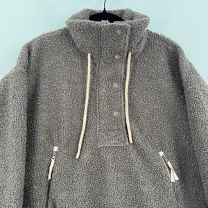 Universal Thread Sherpa Fleece Pullover Jacket L Brown Pink Trim Teddy Outdoorsy thumbnail 5