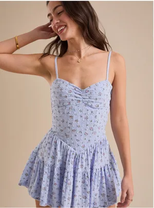 Altard State Floral Romper Dress thumbnail 1