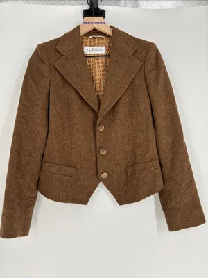 MaxMara wool blazer 6 brown made in italy READ thumbnail 1