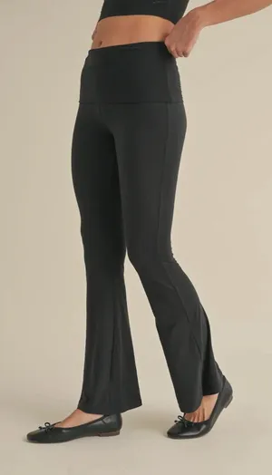 Kimberly Black Fold Over Flared Bottoms thumbnail 3