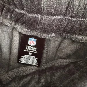 NFL Carolina Panthers Velour‎ Elastic Waist Medium Women Jogger Pants Bla… thumbnail 4