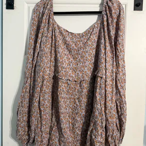 NWT hayson 3x Floral Print Blouse Orange Size undefined thumbnail 3