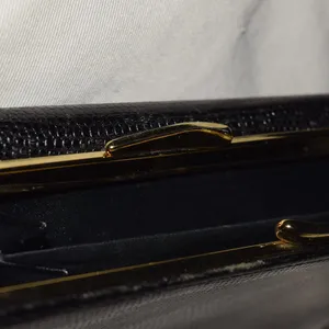 Aigner Wallet, Black, Lizard Embossed Leather thumbnail 3