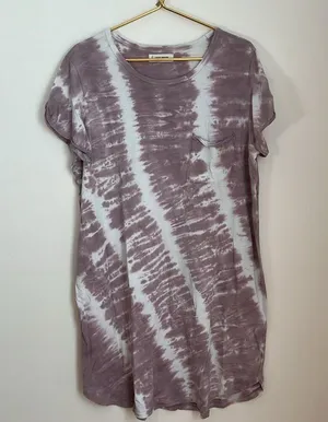 Lucky Brand Pocket Tee Dress in Twilight Mauve thumbnail 5