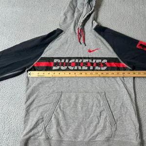 Ohio State Buckeyes Hoodie Womens L Gray Nike Pullover‎ NCAA College School thumbnail 7