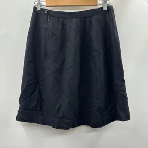 Vintage Gianni Sport Black Made in USA‎ A-Line Mini Skirt Size 12 thumbnail 2