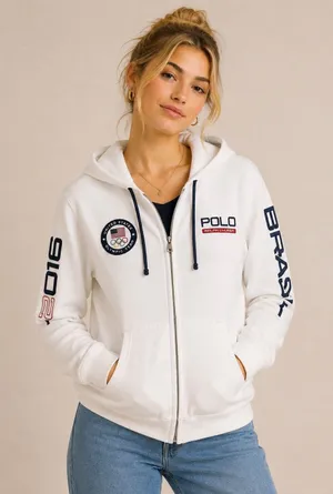 Polo Ralph Lauren Official Outfitter USA Olympic Team Rio 2016 Zip Hoodie M thumbnail 1