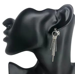 Silver Dangle Textured Rods Clip thumbnail 1