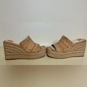 New without Box Elaria Natural Cork Platform Wedge Sandals Dolce Vita size 8.5 thumbnail 2